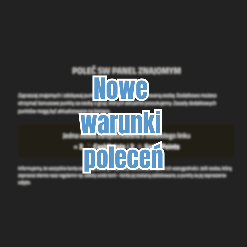 Nowe warunki poleceń